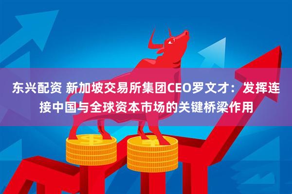 东兴配资 新加坡交易所集团CEO罗文才：发挥连接中国与全球资本市场的关键桥梁作用